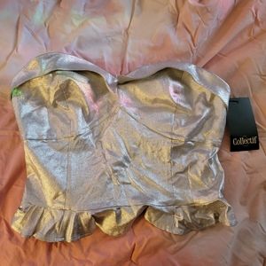 NWT Silver Collectif Tube Top